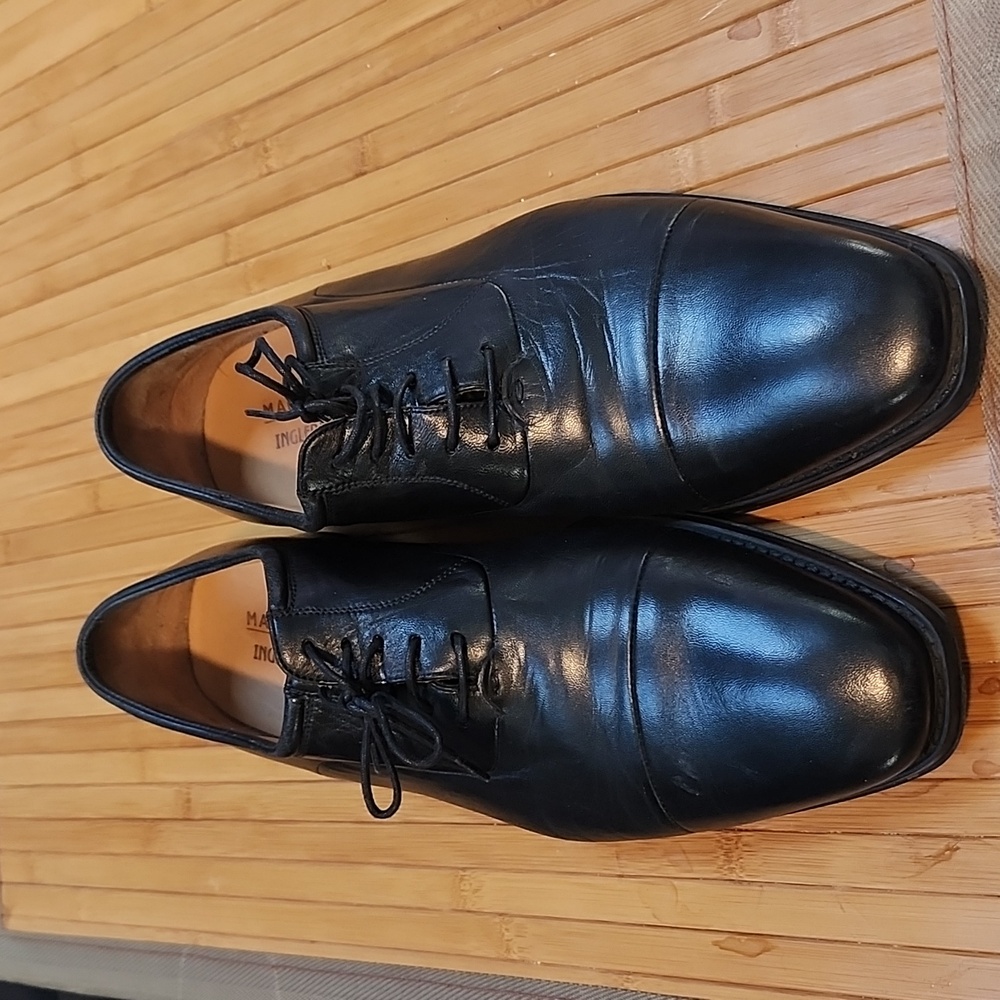 Magnanni Frederico Cap Toe Oxfords in Black - Picture 3 of 11